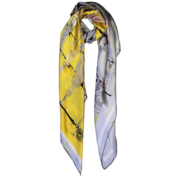 NWT Genuine 100% Mulberry Silk Satin Scarf 42"x42" Large Square Shawl 59731 - Picture 3 of 10